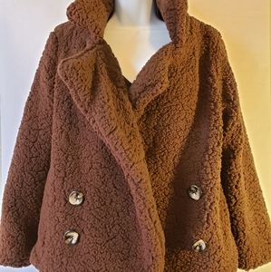 Sherpa style jacket - never worn S/M